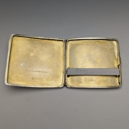 1898 British Antique Sterling Silver Cigarette Case 96g George Unite